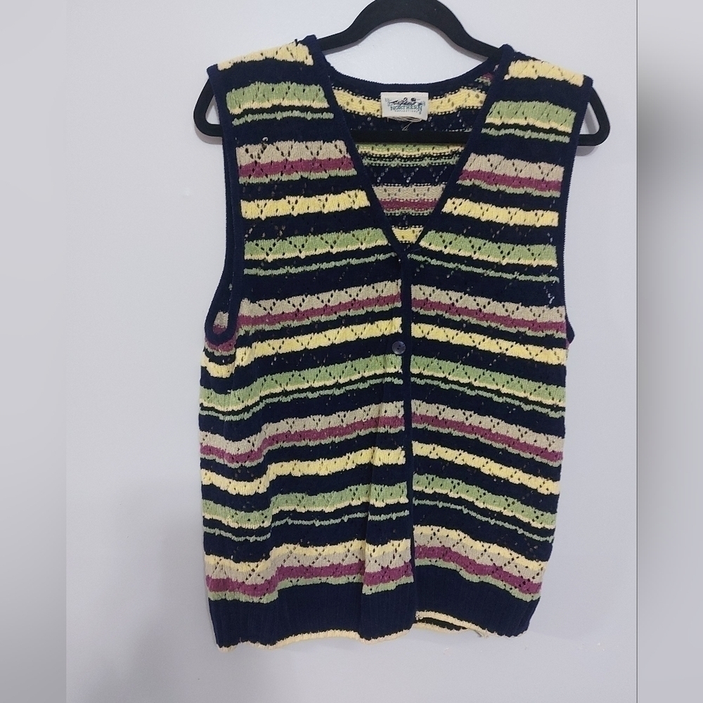 Northern reflections vintage vest colorful
